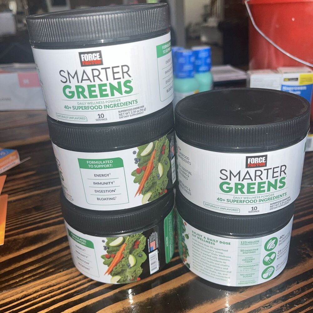 (5 Tubs) Smarter greens force factor smarter greens